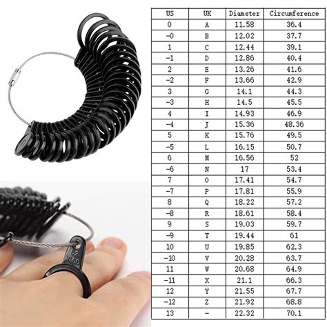 Ring Sizer Uk A Z Ring Measurement Tool Ring Size Stick Ring Sizer