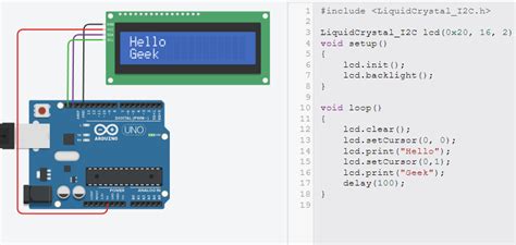 How To Interface I2c Lcd Display With Arduino Geeksforgeeks