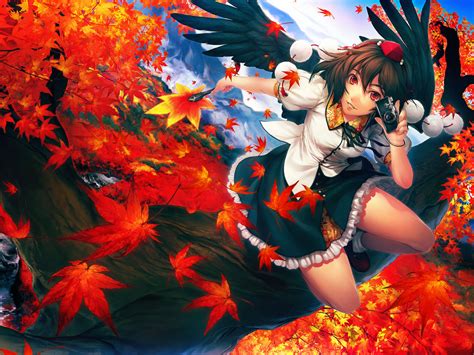 Anime Girl Autumn 6919416