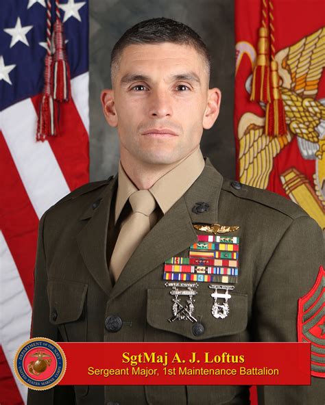Sgtmaj Aj Loftus 1st Marine Logistics Group Leaders