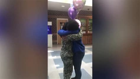 Watch This Military Mom Surprise Her Daughter At School