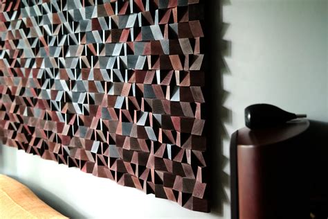 Sound Diffusor Wood Wall Decor Mosaic Custom Acoustic Panel | Etsy
