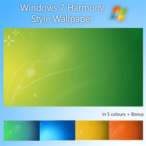 Windows 7 Harmony Style Wallpaper In 5 Colours By Koszigler On Deviantart