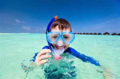 Boy Snorkeling Stock Photo Image Of Activity Mask Ocean 43344352