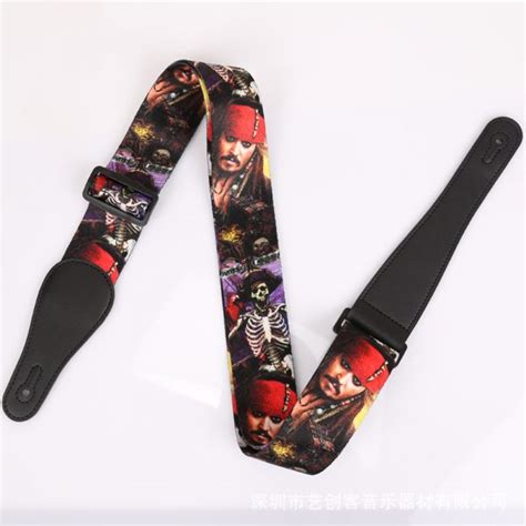 pirates of the caribbean guitar strap by trax trax music store