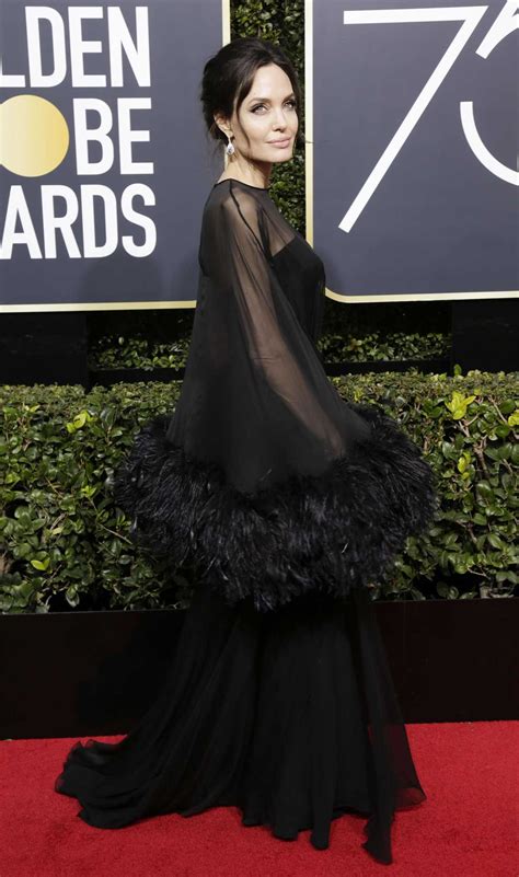 Angelina Jolie At The 75th Annual Golden Globe Awards In Beverly Hills