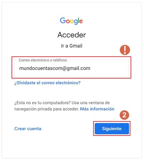 Gmail Correo Electrónico Cómo Iniciar Sesión O Entrar