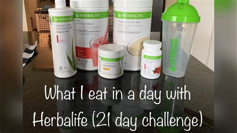 What I Eat In A Day With Herbalife 21 Day Challenge Youtube