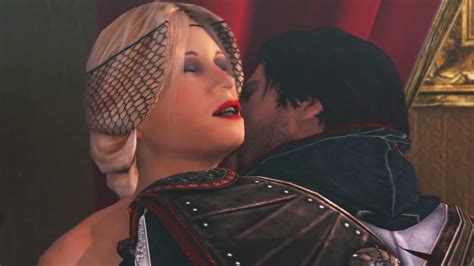 Assassin S Creed Brotherhood Lucrezia And Ezio Romance Scene YouTube