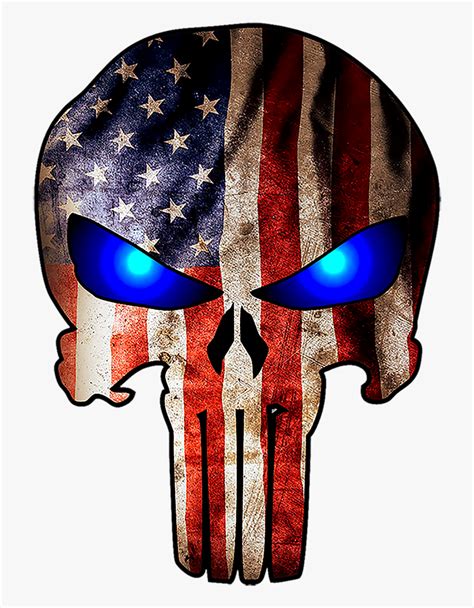 Punisher With American Flag Png Download American Flag Punisher