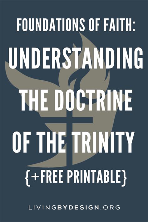 Understanding The Doctrine Of The Trinity Free Printable