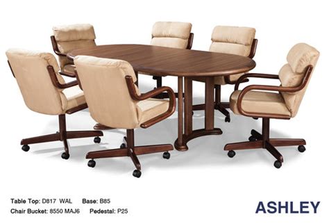 Ashley Dinette Caster Chair Set Modern Dining Table Dining Table