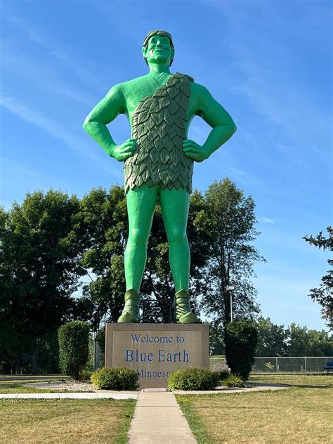 The Jolly Green Giant Statue In Blue Earth Minnesota By Julia A