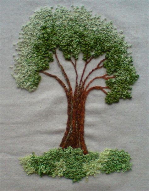 Embroidered Tree Diy Embroidery Embroidery Stitches Hand Embroidery