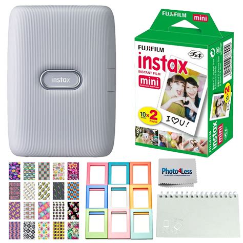 Fujifilm Instax Mini Link Smartphone Printer Ash White 20 Exposures