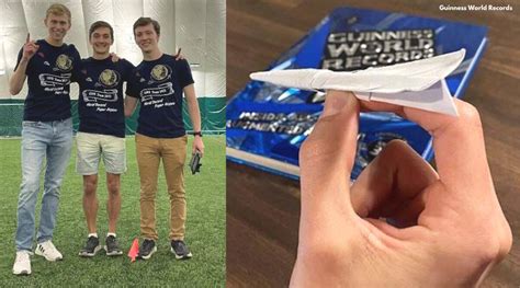 Boeing Engineers Paper Plane Breaks Guinness World Record For Farthest