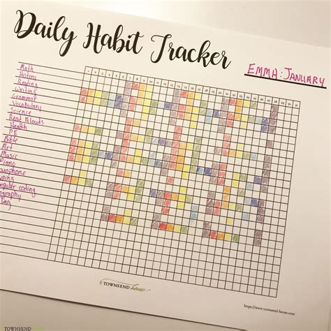 Printable Daily Habit Tracker