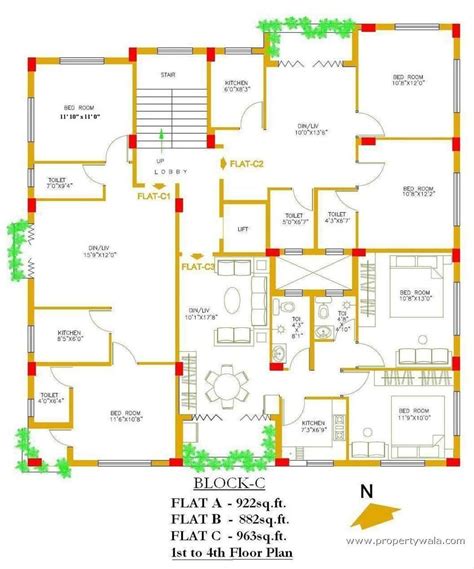 30x40 House Plans Duplex 3bhk G2 Any Facing With Vastu East Facing