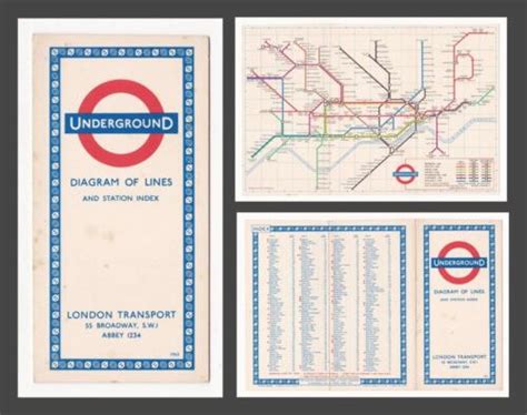 1963 London Underground Tube Map By Hf Hutchison Diagram Of
