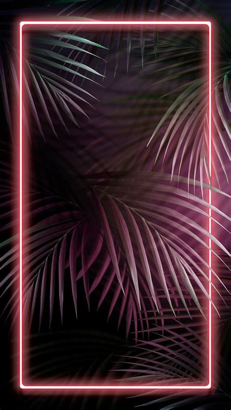 Tropical Pink Neon Lights Phone Premium Psd Rawpixel
