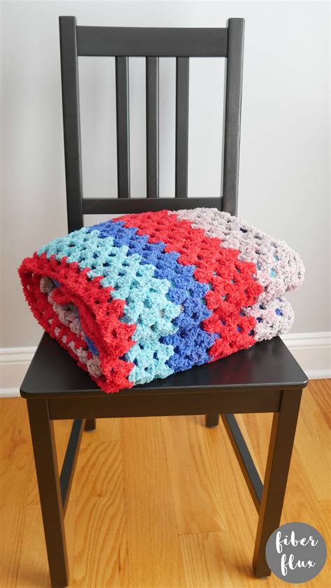 Crochet Mitered Granny Square Blanket Free Pattern Video