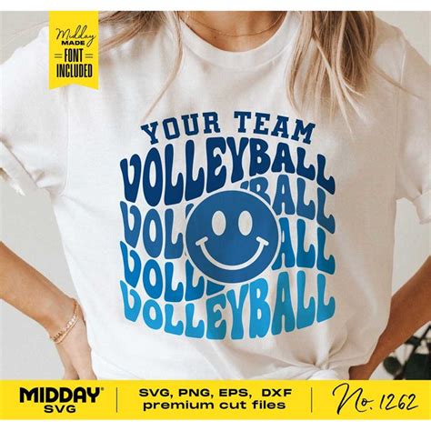 Volleyball Smiley Face Svg Png Dxf Eps Team Template Voll Inspire