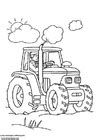 Hier vind je allerlei kleurplaten die je online in kan kleuren. Kleurplaat tractor - Afb 19002.