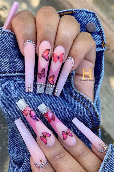 Cute Spring Long Coffin Nails Ideas Of 2020 Stylish Belles Spring Acrylic Nails Long