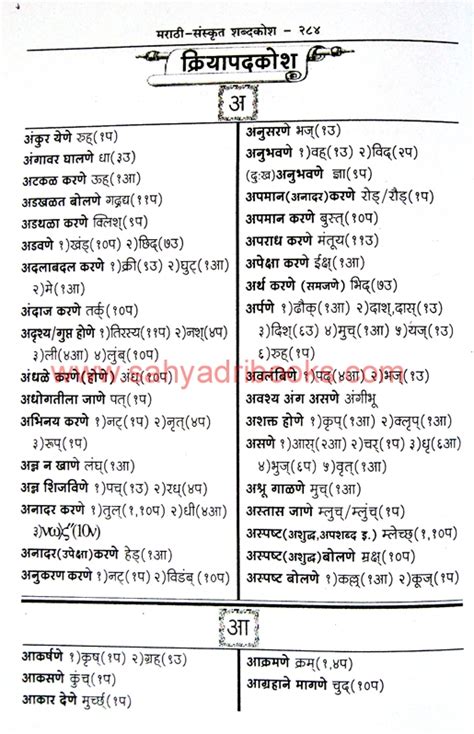 Marathi Sanskrit Shabdkosh मराठी संस्कृत शब्दकोश Sahyadri Books