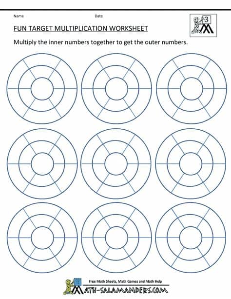 Fun Multiplication Worksheets to 10x10