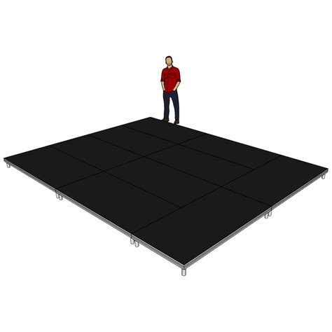 5m X 4m Portable Stage System With 200mm Height Stage Concepts
