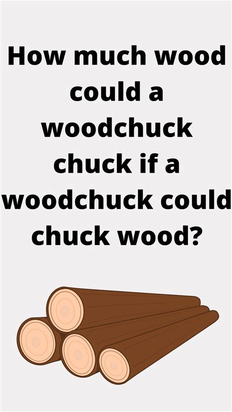 The Words How Much Wood Could A Woodchuck If A Woodchuck Could Chuck Wood