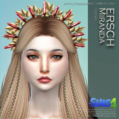 Miranda Crown At Ersch Sims Sims 4 Updates