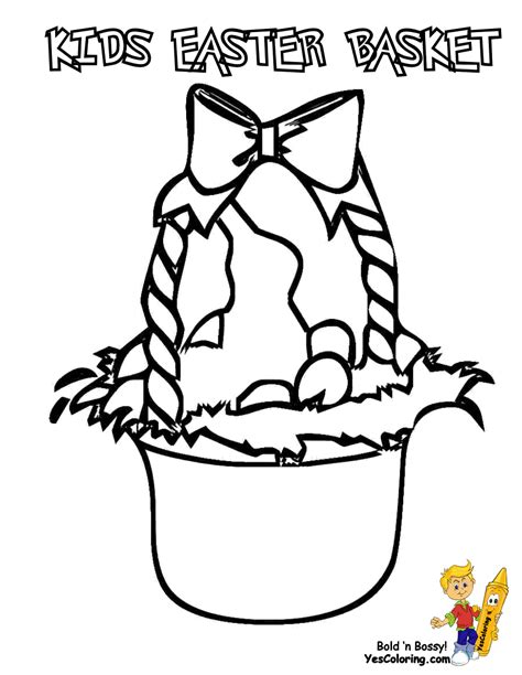 handsome easter basket coloring pages  easter coloring