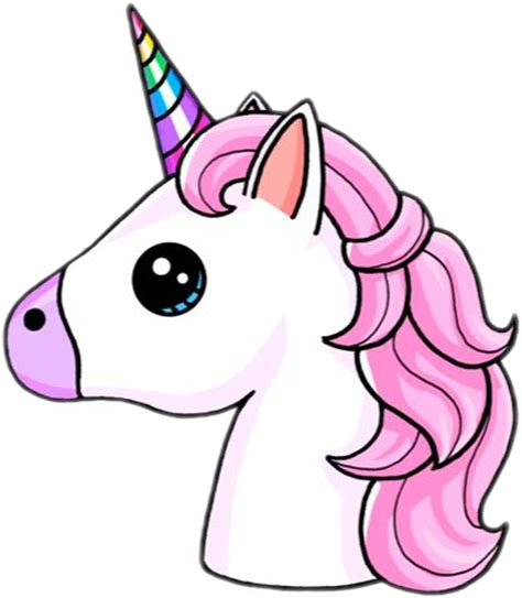 Download Unicorn Sticker Cute Kawaii Unicorn Png Image With No