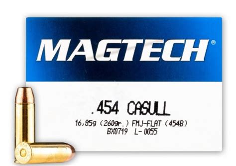 Magtech 454 Casull 260gr Full Metal Jacket Flat 20 Rd Box Egunco