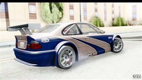 Bmw m3 gtr(now with replaceable vinyls) 2. NFS Carbon - BMW M3 GTR for GTA San Andreas