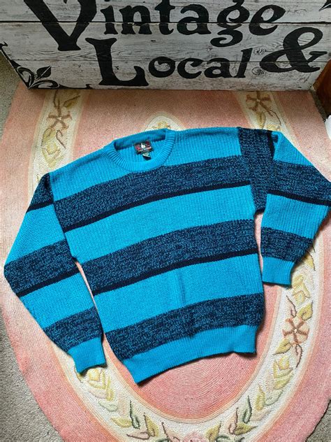1980s Vintage High Sierra Mervyns Acrylic Crew Neck Sweater Etsy