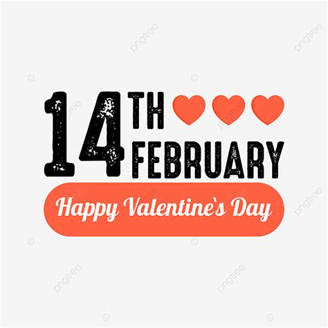 14 Days Png Transparent 14 February Valentines Day Design Png Template