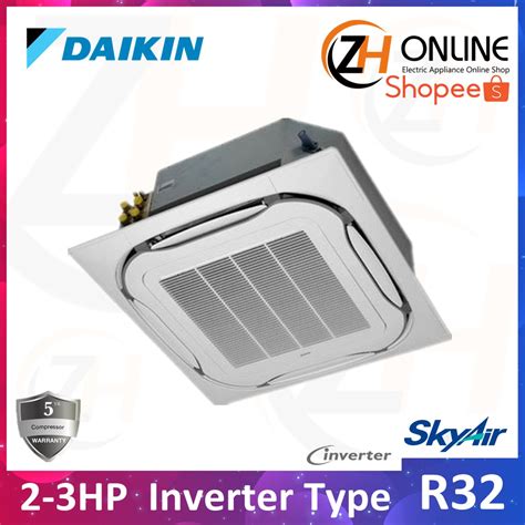 ZH Daikin R32 2HP 3HP Inverter Ceiling Cassette FCF50CVM FCF60CVM