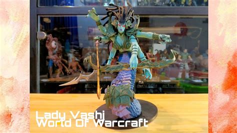 blizzard dc unlimited world of warcraft lady vashj [action figure review] youtube