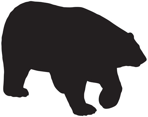 Polar Bear Silhouette Clip Art At Getdrawings Free Download