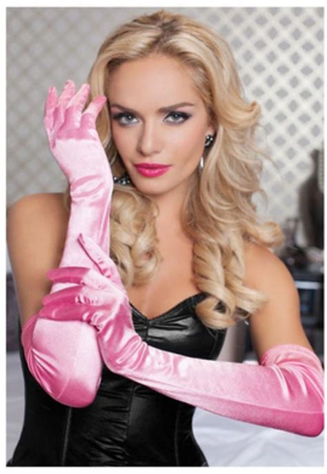 seven til midnight satin opera gloves light pink♡♡♡♡♡ opera length gloves dress gloves