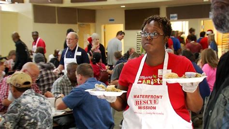 Waterfront Rescue Mission Hosts Christmas Day Lunch Wear