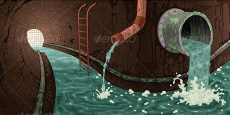 Inside The Sewer Vectors Graphicriver