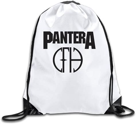 Pantera Band Cowboys From Hell Drawstring Tote Backpack