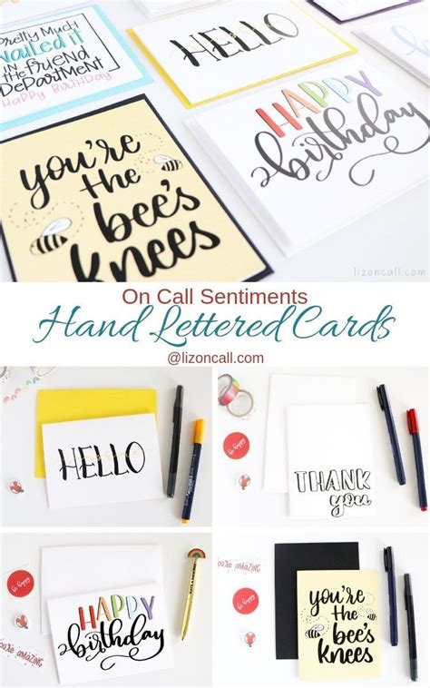 Hand Lettered Cards — Liz On Call Hand Lettering Cards Hand
