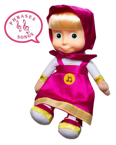 Masha And The Bear Talking Doll Popular Cartoon Character From Show Masha Y El Oso Buy Online