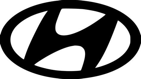 Solid white background behind logo. Hyundai Logotype Auto Brand Svg Png Icon Free Download ...