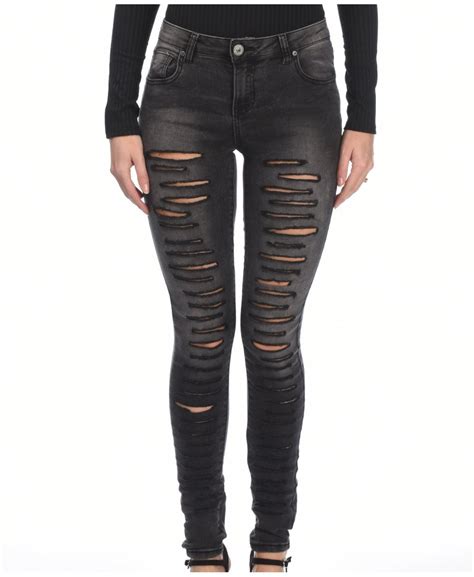 Ripped Skinny Jeans At Parisian Wholesale